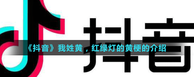 《抖音》我姓黃，紅綠燈的黃梗的介紹