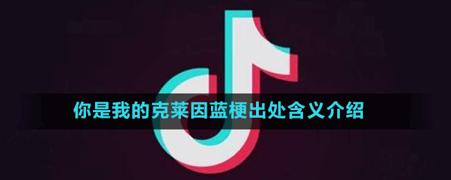 你是我的克萊因藍(lán)梗出處含義介紹