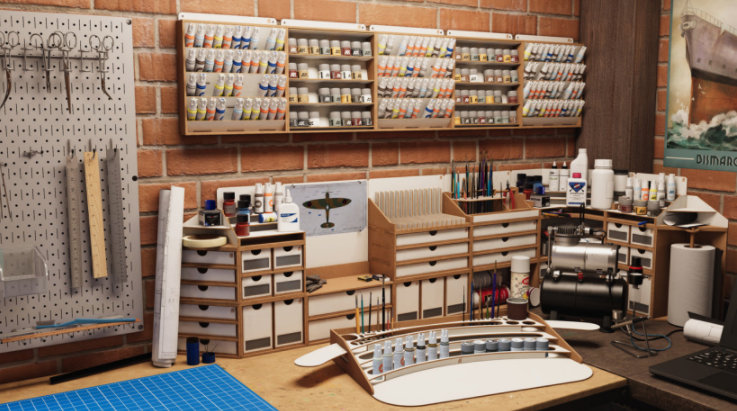 《膠佬模擬器》上架Steam：在虛擬世界制作模型，支持中文
