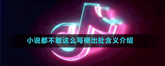小說(shuō)都不敢這么寫梗出處含義介紹