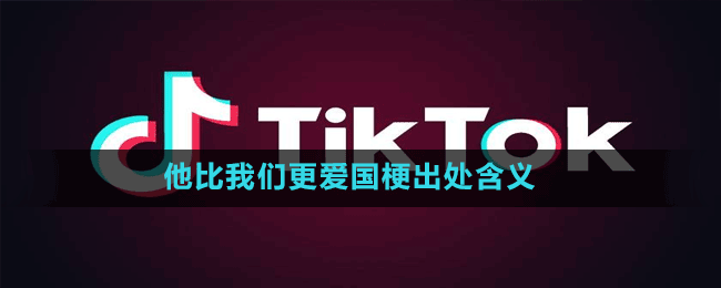 他比我們更愛國(guó)梗出處含義