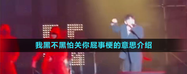 我黑不黑怕關(guān)你屁事梗的意思介紹