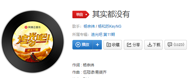 《抖音》其實都沒有歌曲介紹