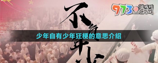 《抖音》少年自有少年狂梗的意思介紹