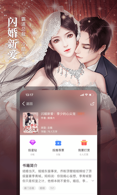 掌上免費(fèi)小說書城截圖(1)