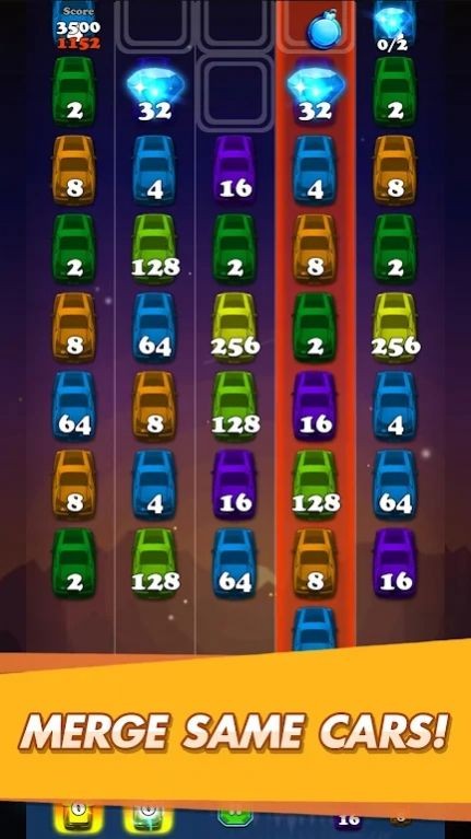 點(diǎn)擊汽車(chē)2048截圖(2)