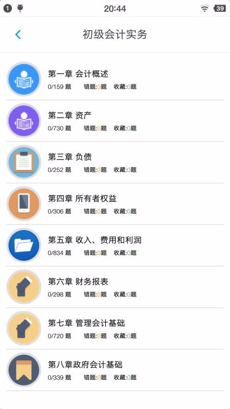 初級會計題集截圖(1)