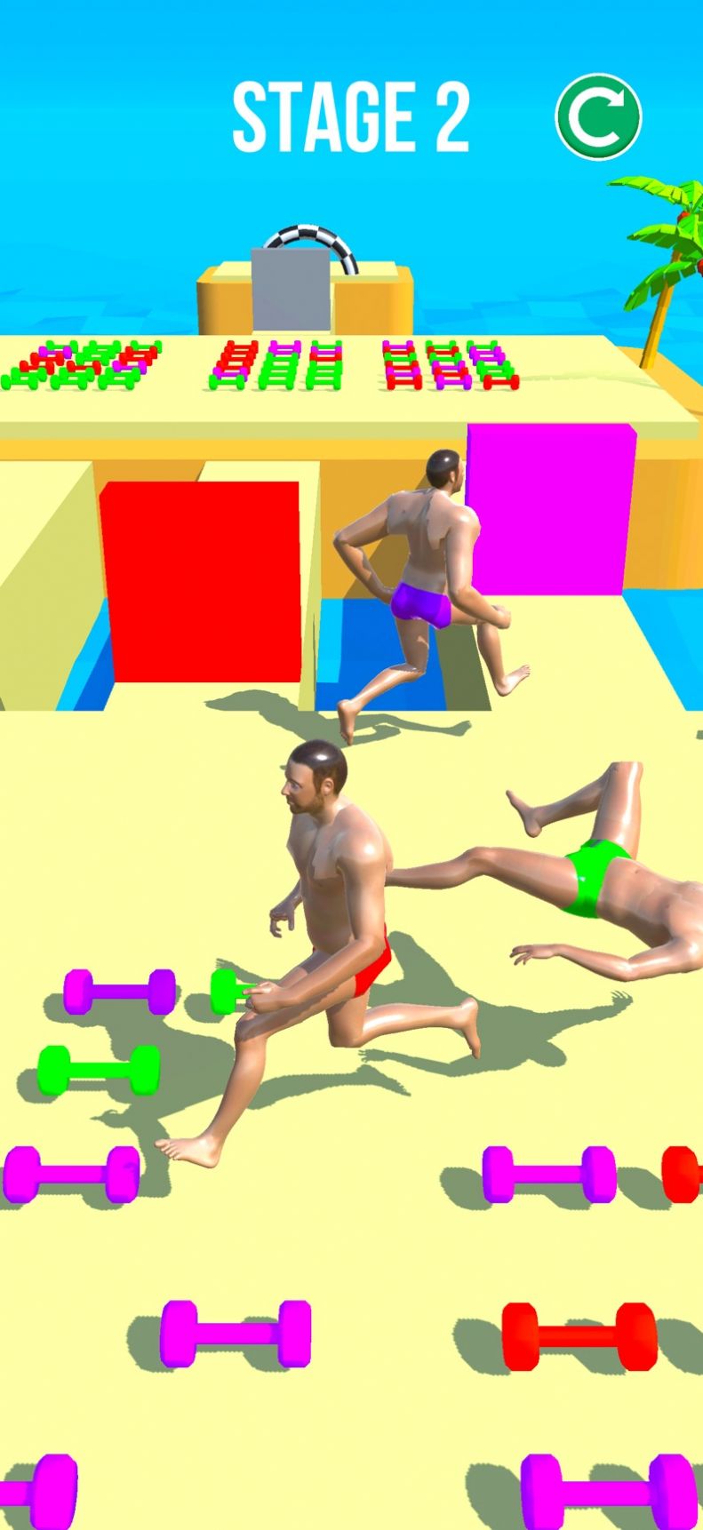 肌肉男的推物競(jìng)賽3D截圖(2)