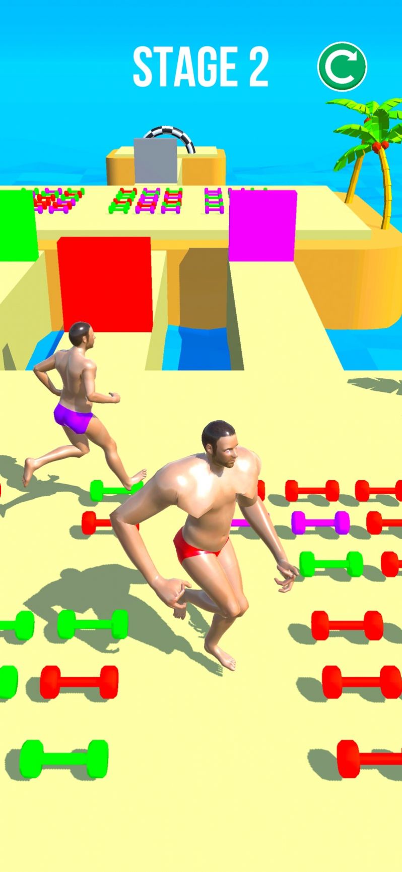 肌肉男的推物競(jìng)賽3D截圖(3)