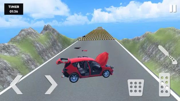 汽車(chē)VS減速帶車(chē)禍截圖(1)