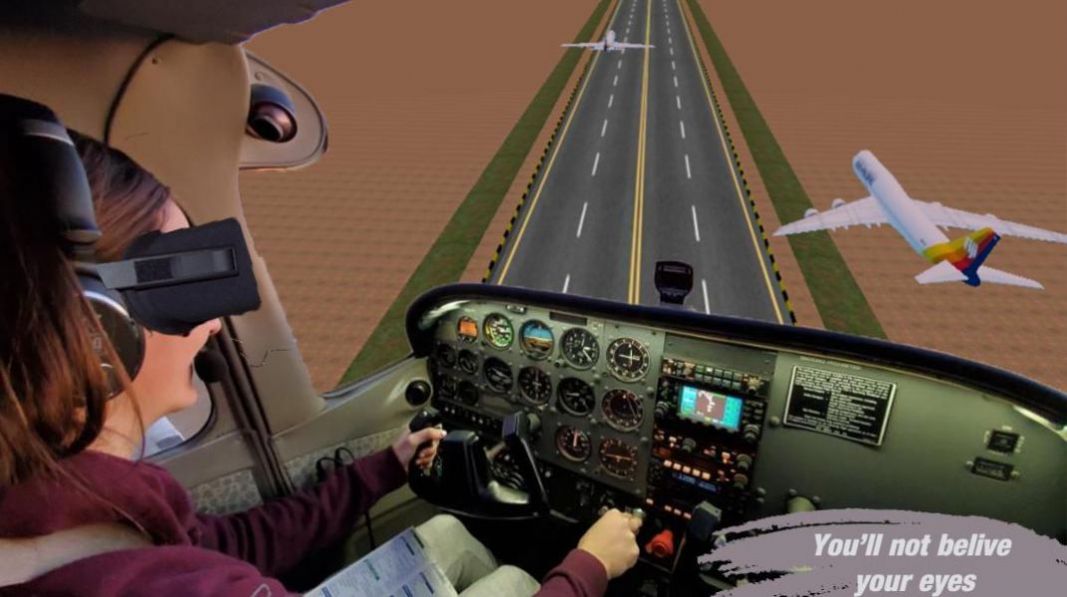 VR空客飛機駕駛模擬截圖(1)