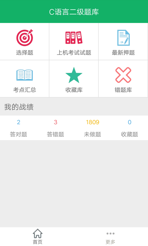C語(yǔ)言二級(jí)題庫(kù)截圖(1)