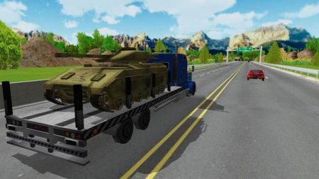 坦克運(yùn)輸車3D截圖(3)