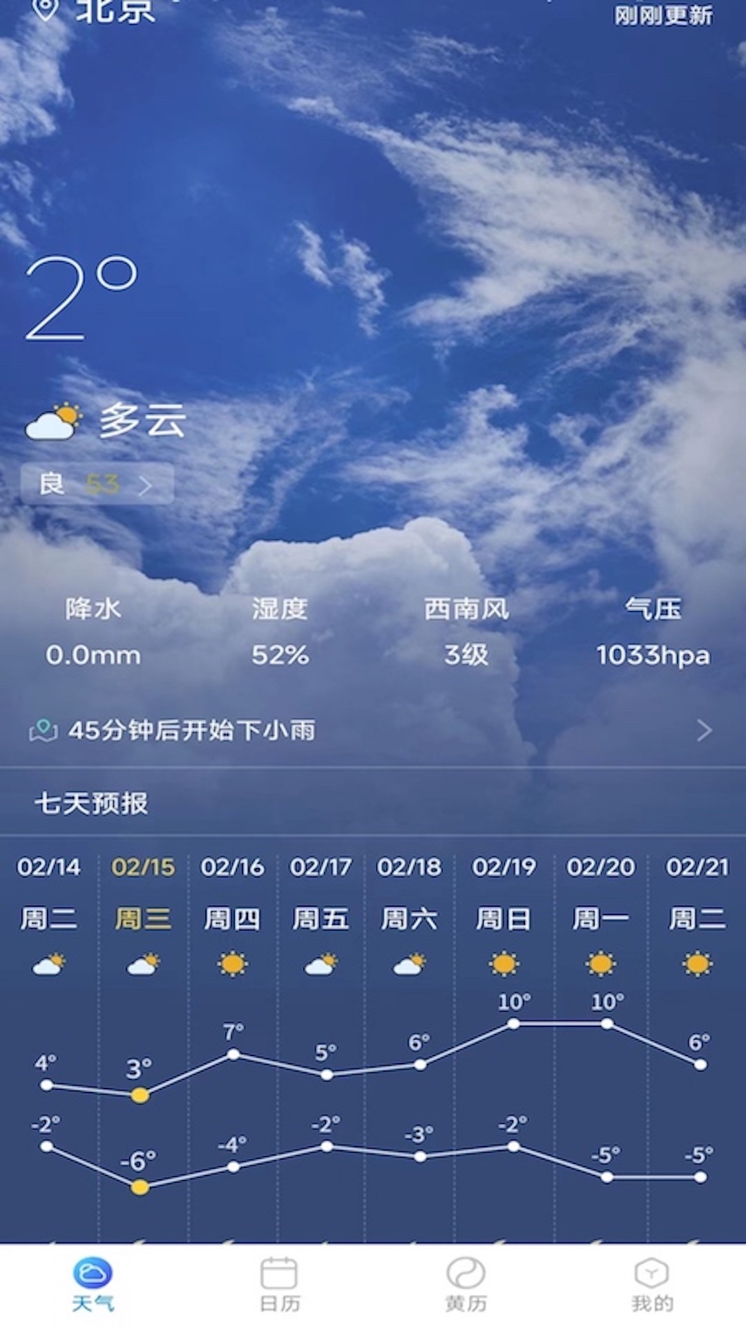 標準天氣預(yù)報截圖(4)