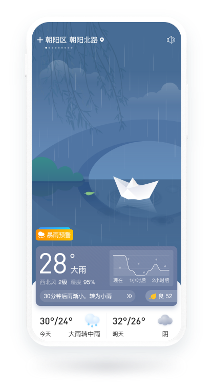 實(shí)時(shí)天氣降雨預(yù)報(bào)截圖(3)