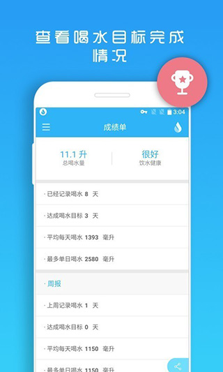 天天喝水提醒截圖(1)