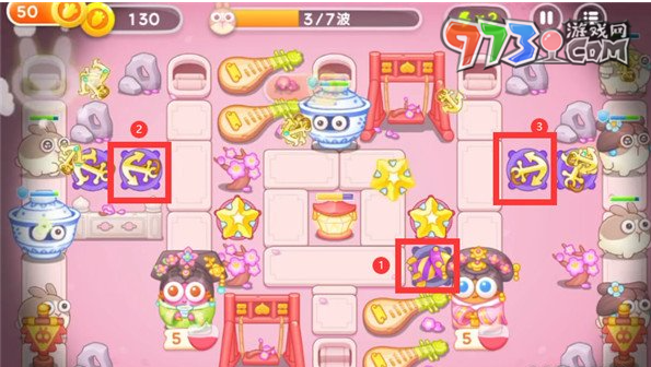 《保衛(wèi)蘿卜4秋妃傳》第五關通關攻略