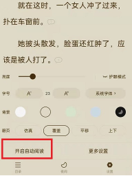 《番茄小說》設(shè)置自動(dòng)閱讀模式方法